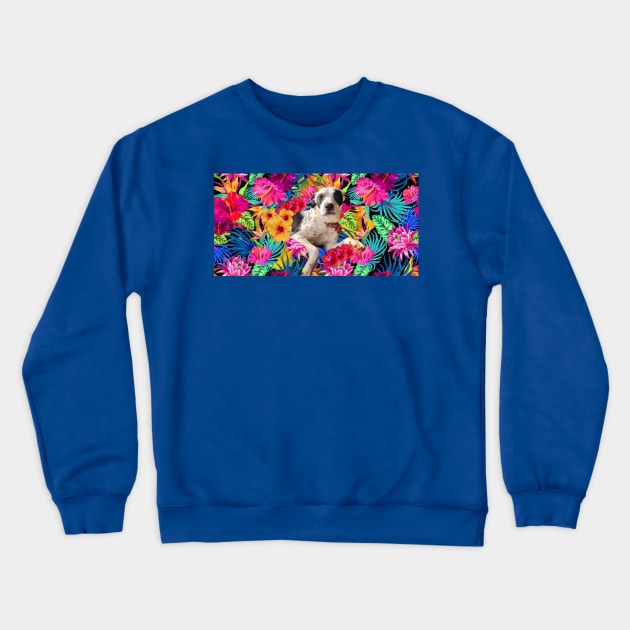 Tropical Rescue Crewneck Sweatshirt by austyndelugoart